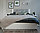 Кровать полуторная Аврора с основанием 120х200 белый/ателье светлый, фото 2
