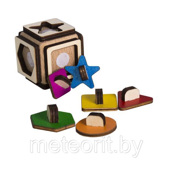 Кубик геометрия - развивающая игрушка. Я-кубик геометрия - фото 2 - id-p161411052