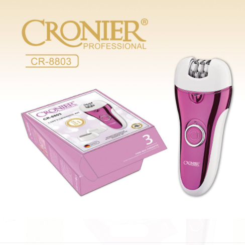 Эпилятор CRONIER CR-8803, 3 в 1, с пилкой для ног
