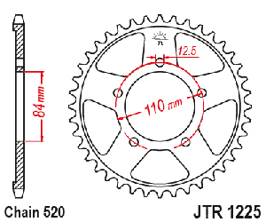 Звездочка ведущая JTR1225.36 зубьев