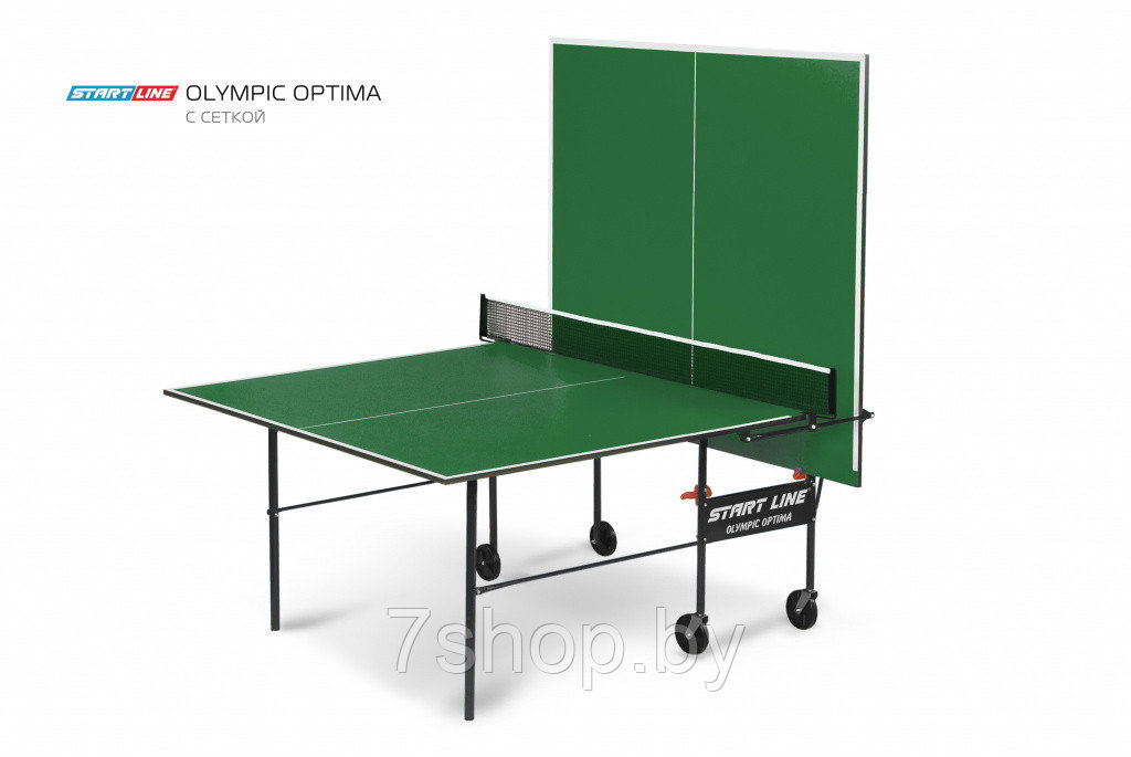 Теннисный стол Start Line Olympic Optima green - фото 3 - id-p161436030