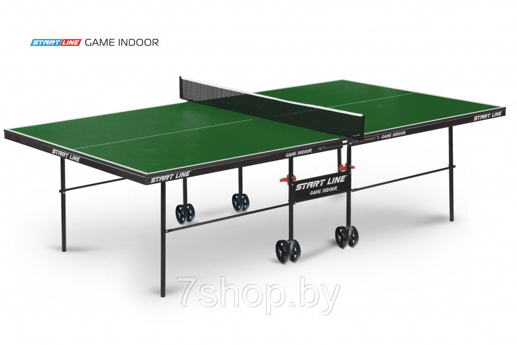 Теннисный стол Start Line Game Indoor green - фото 1 - id-p161436040