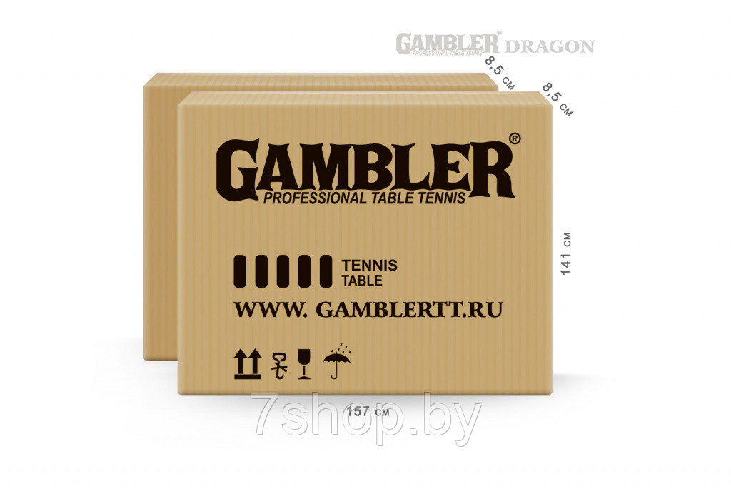 Теннисный стол Gambler DRAGON green - фото 9 - id-p161436058