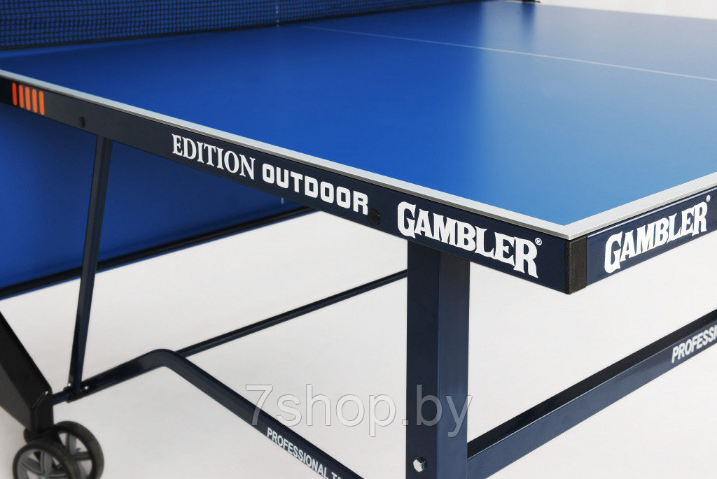 Всепогодный премиальный теннисный стол Gambler EDITION Outdoor blue - фото 6 - id-p161436076