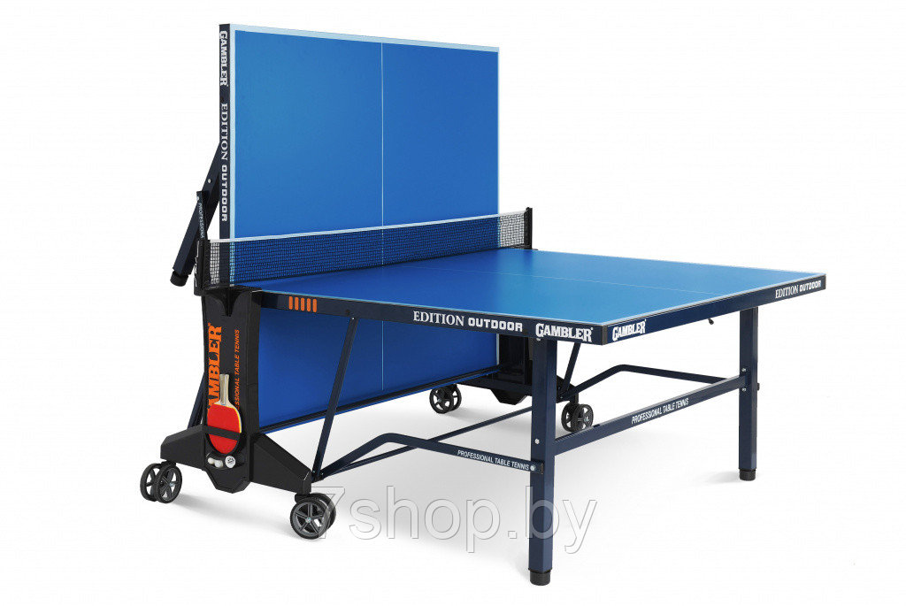 Всепогодный премиальный теннисный стол Gambler EDITION Outdoor blue - фото 4 - id-p161436076