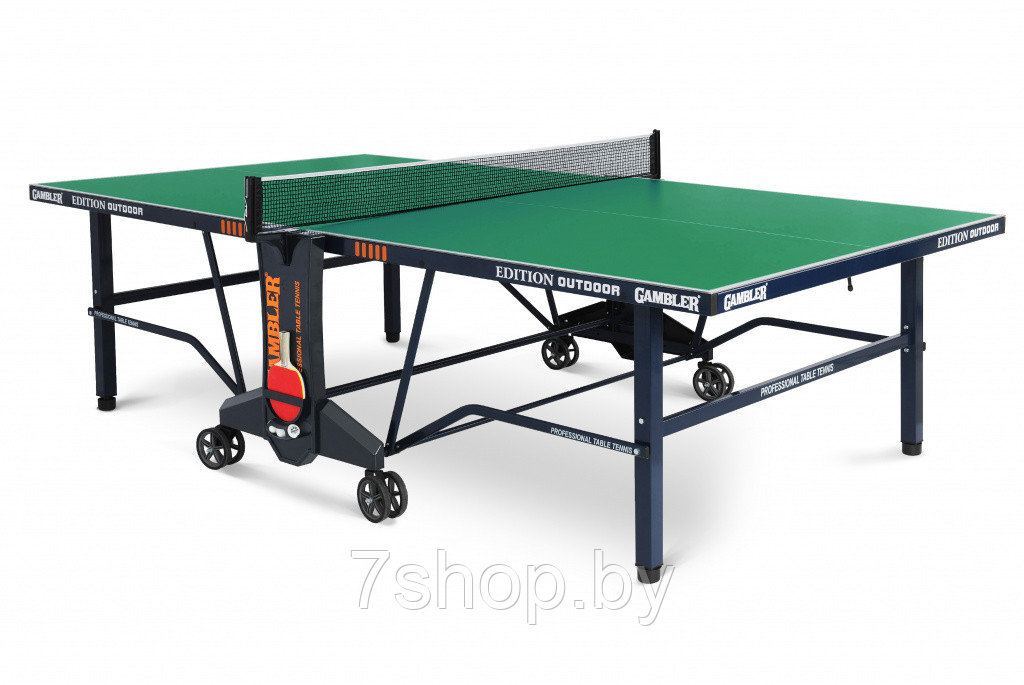 Всепогодный премиальный теннисный стол Gambler EDITION Outdoor green - фото 1 - id-p161436077
