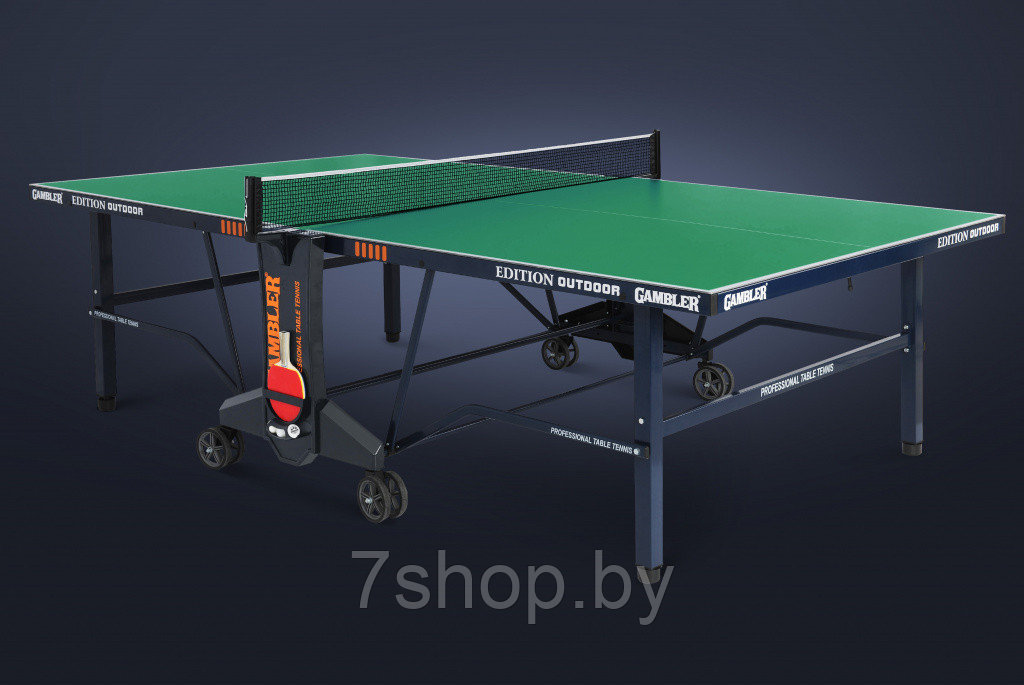 Всепогодный премиальный теннисный стол Gambler EDITION Outdoor green - фото 2 - id-p161436077
