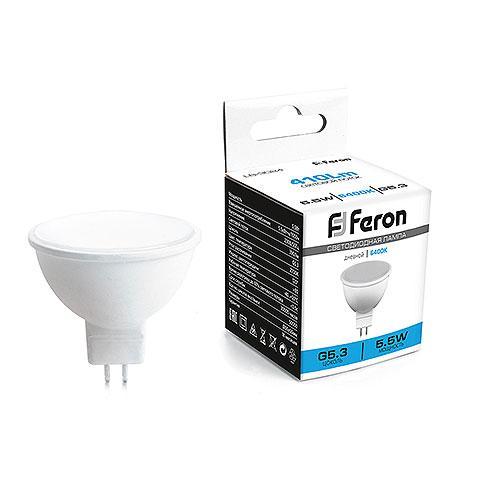 Лампа светодиодная MR-16 Feron LB-3024 5,5W G5.3 6400K