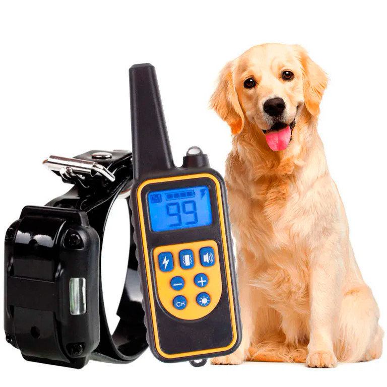 Дрессировочный водонепроницаемый электронный ошейник для собак - фото 7 - id-p161440078