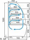 Кондитерская витрина холодильная K70 VV 1,3-1 STANDARD (ВХСв - 1,3д Carboma Люкс Техно) 0 +7, фото 3