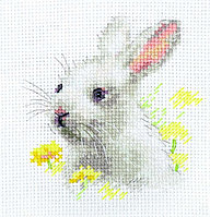 Набор для вышивания крестом «Белый крольчонок».