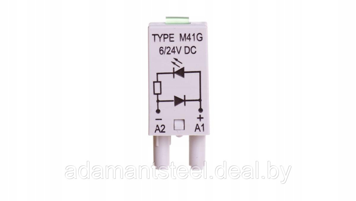 Модуль LD M41G зел. cветодиод + диод, 6...24VDC, цоколи GZT80, GZM80, GZT2, GZM2, GZT3, GZM3,GZT4,GZ - фото 1 - id-p138609508