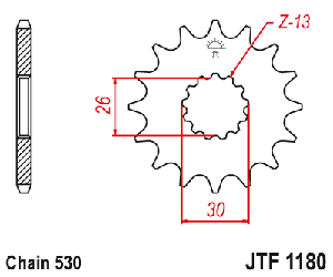 Звездочка ведущая JTF1180.19RB зубьев