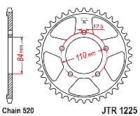 Звездочка ведущая JTR1225.41 зубьев