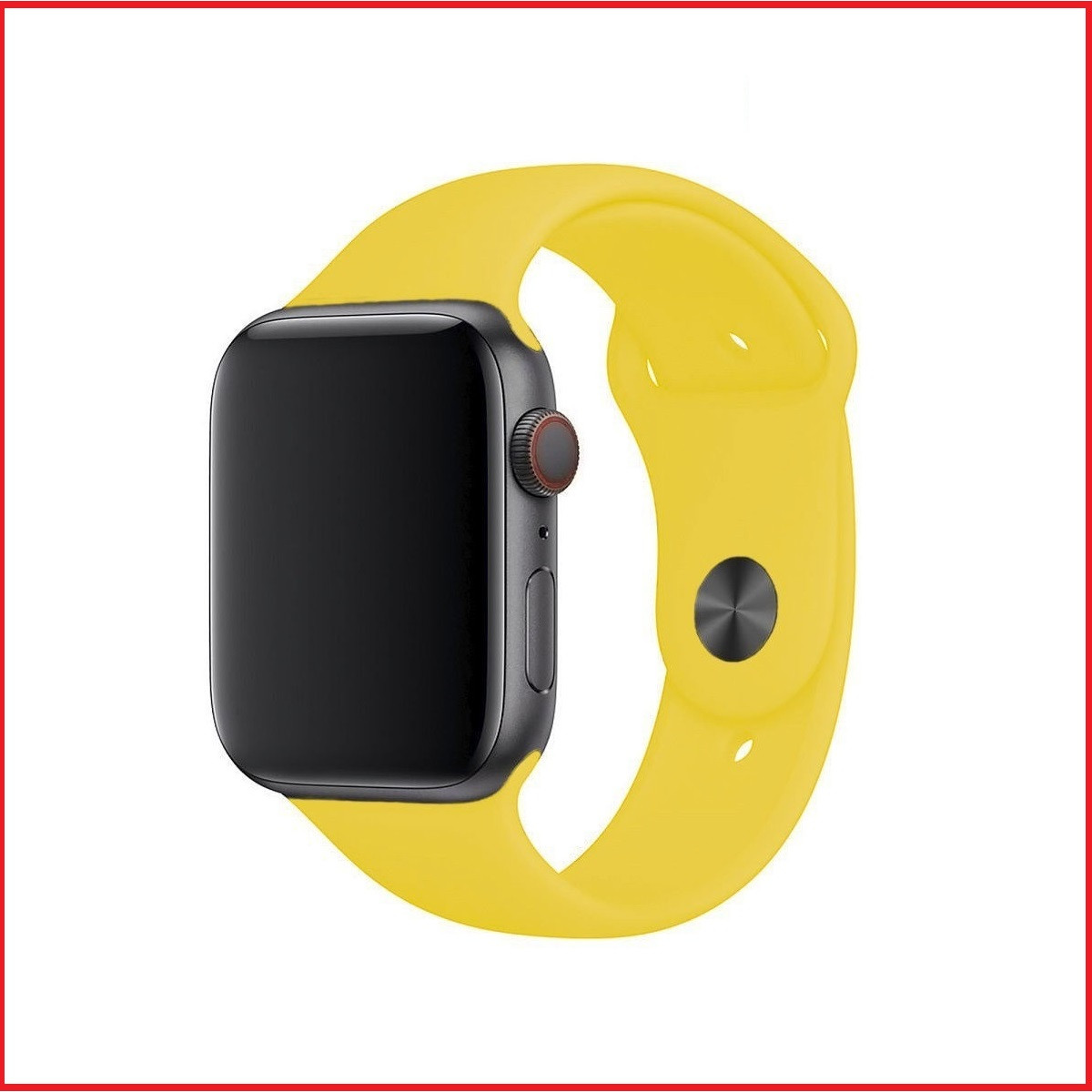 Ремешок для часов Apple Watch 42/44 mm (желтый) - фото 1 - id-p161451629