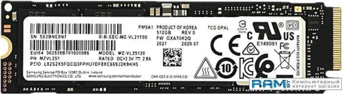 SSD Samsung PM9A1 2TB MZVL22T0HBLB-00B00 - фото 1 - id-p161452588