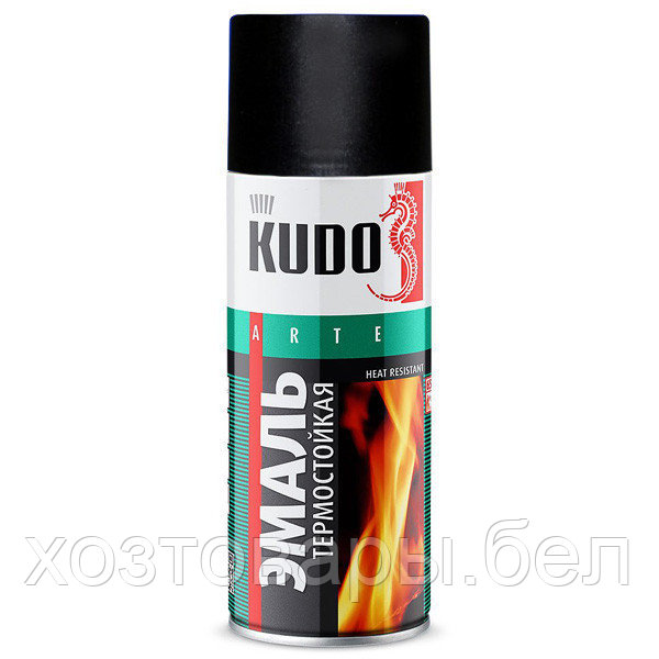 Эмаль термостойкая белая 520 мл KUDO KU-5003 - фото 1 - id-p161454483