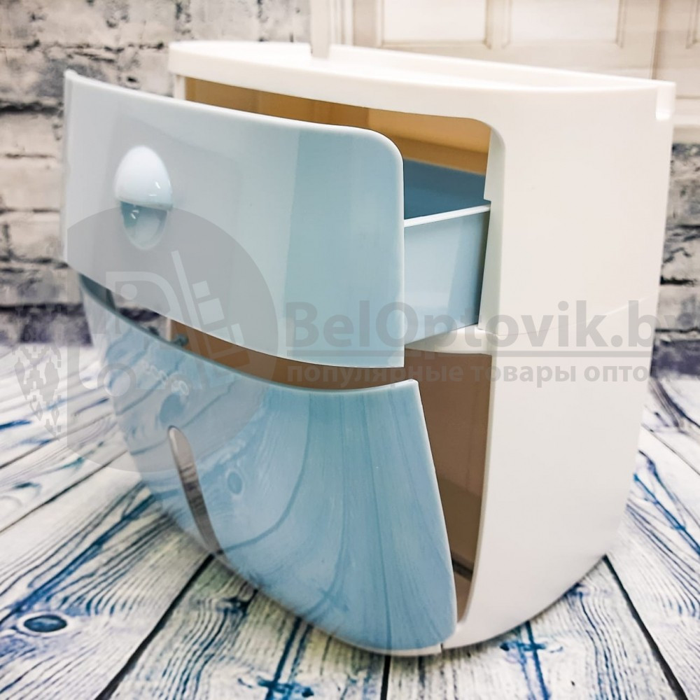 Диспенсер настенный ECOCO для туалетной бумаги и бумажных полотенец Цвет Голубая сталь - фото 9 - id-p161497322