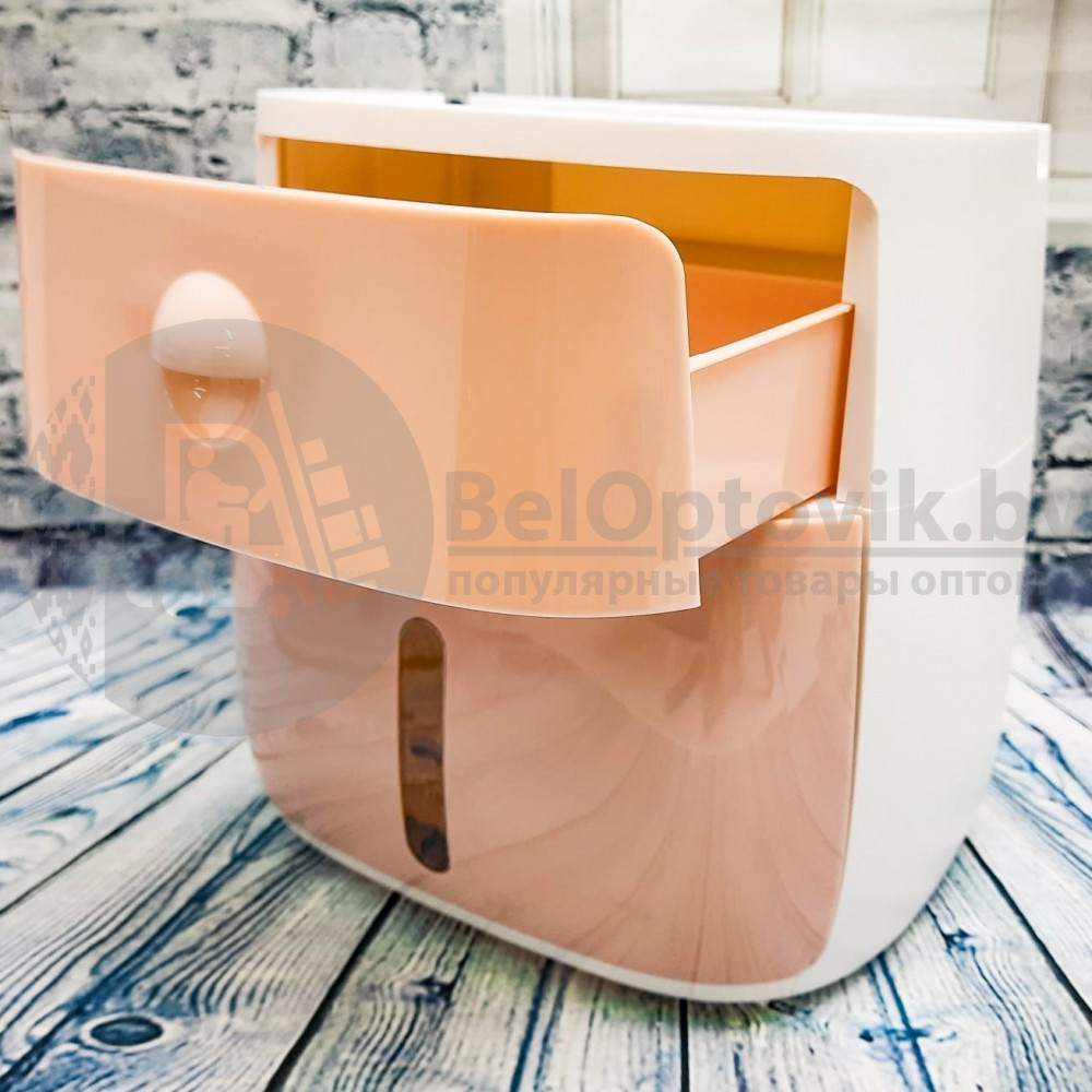Диспенсер настенный ECOCO для туалетной бумаги и бумажных полотенец Цвет Миндальный - фото 10 - id-p161497323