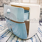 Диспенсер настенный ECOCO для туалетной бумаги и бумажных полотенец Цвет Голубая сталь, фото 9