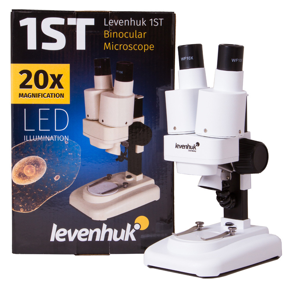 Микроскоп Levenhuk 1ST, бинокулярный - фото 2 - id-p106004046