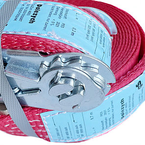 Стяжной ремень DoZurr 4000, LC 2000/4000 daN, двойные крюки, 50мм, 12м, Dolezych DDSD1202BK, фото 2