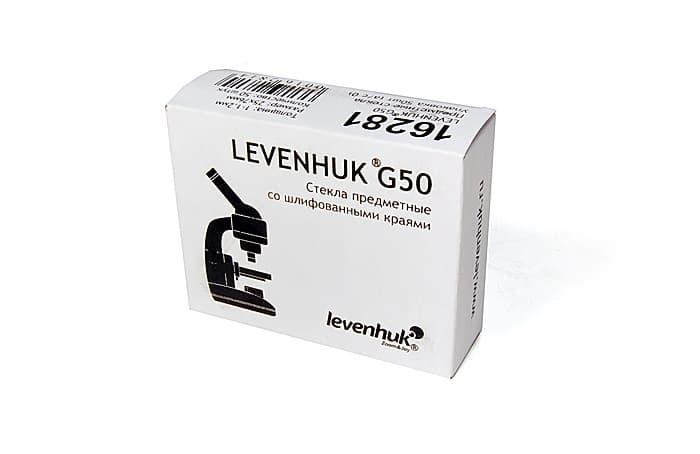 Стекла предметные Levenhuk G50, 50 шт. - фото 1 - id-p106463543