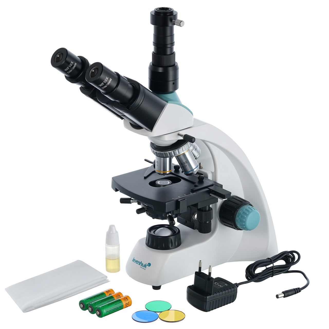 Микроскоп цифровой Levenhuk D400T, 3,1 Мпикс, тринокулярный - фото 2 - id-p155878917