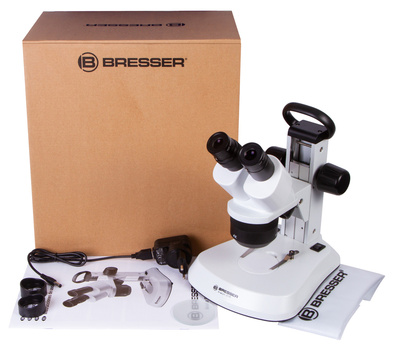 Микроскоп стереоскопический Bresser Analyth STR 10 40x - фото 2 - id-p137086666
