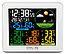 Метеостанция Explore Scientific с цветным экраном и тремя датчиками, белая, фото 2
