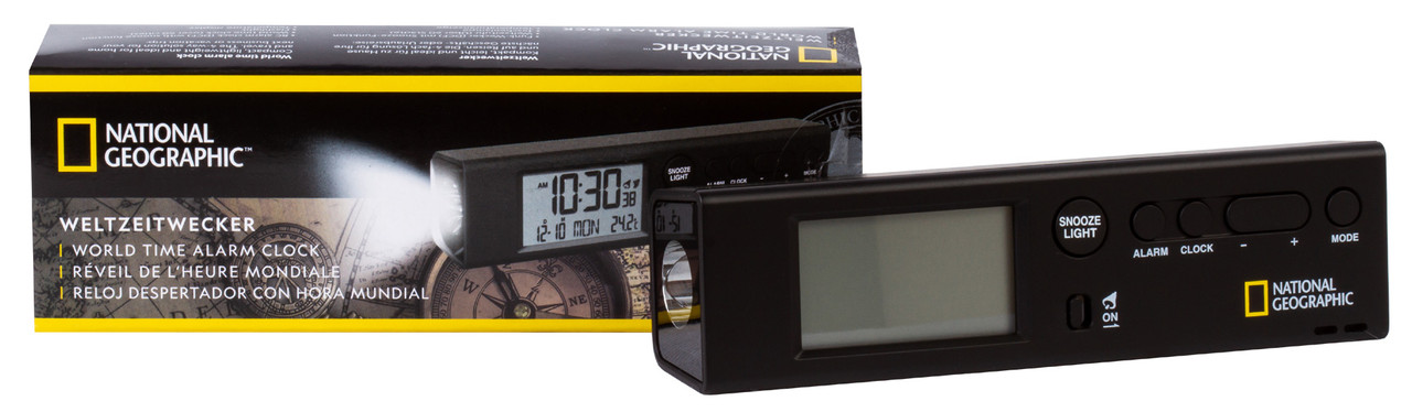 Часы Bresser National Geographic World Time с термометром и фонариком - фото 2 - id-p145456674