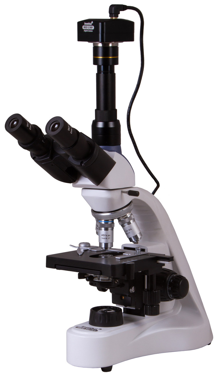 Микроскоп цифровой Levenhuk MED D10T, тринокулярный - фото 1 - id-p106004398
