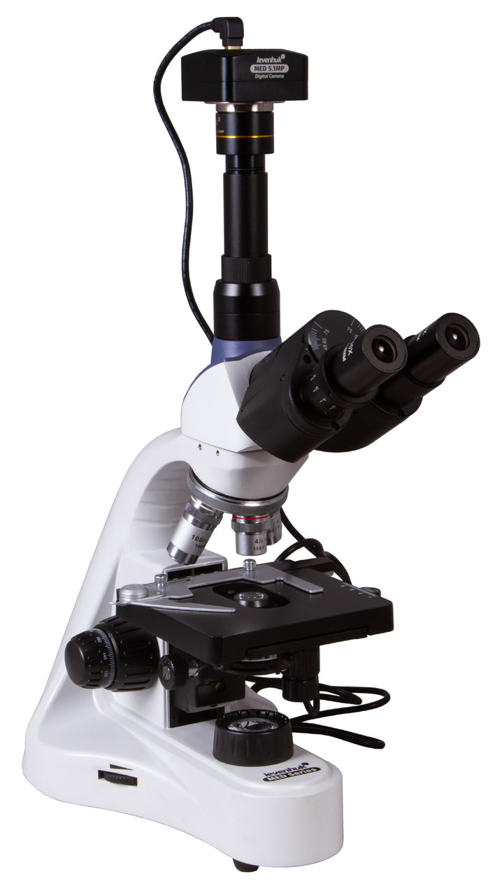 Микроскоп цифровой Levenhuk MED D10T, тринокулярный - фото 5 - id-p106004398
