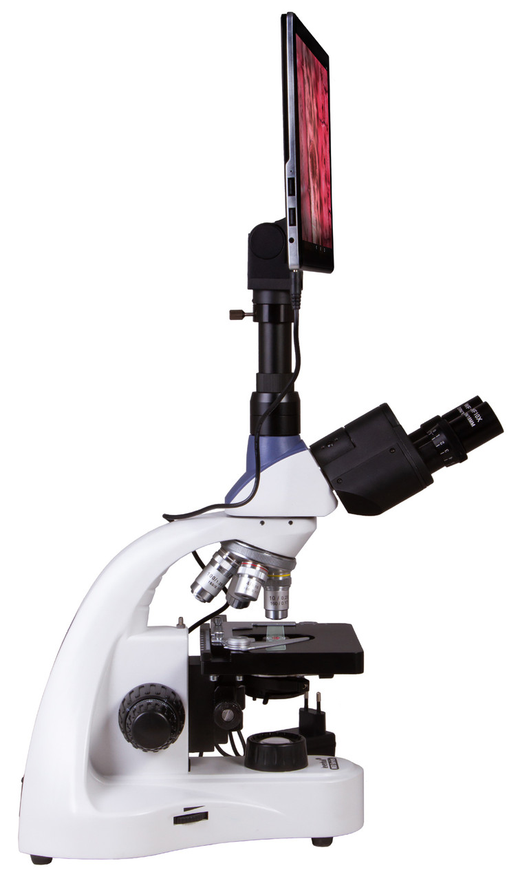 Микроскоп цифровой Levenhuk MED D10T LCD, тринокулярный - фото 6 - id-p106004399