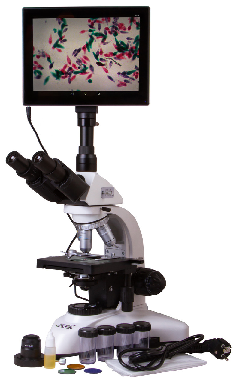 Микроскоп цифровой Levenhuk MED D25T LCD, тринокулярный - фото 2 - id-p106004403