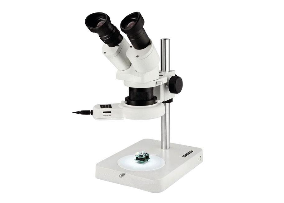 Микроскоп стереоскопический Eschenbach 10–20x, с кольцом отраженного света, бинокулярный