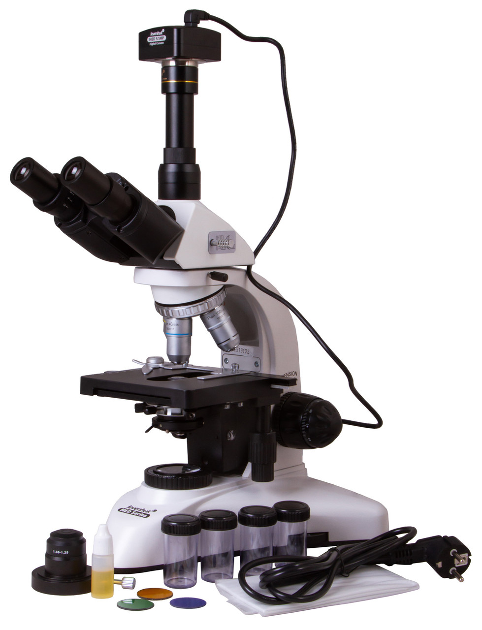 Микроскоп цифровой Levenhuk MED D25T, тринокулярный - фото 2 - id-p106004495
