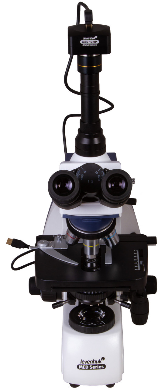 Микроскоп цифровой Levenhuk MED D30T, тринокулярный - фото 3 - id-p106004498