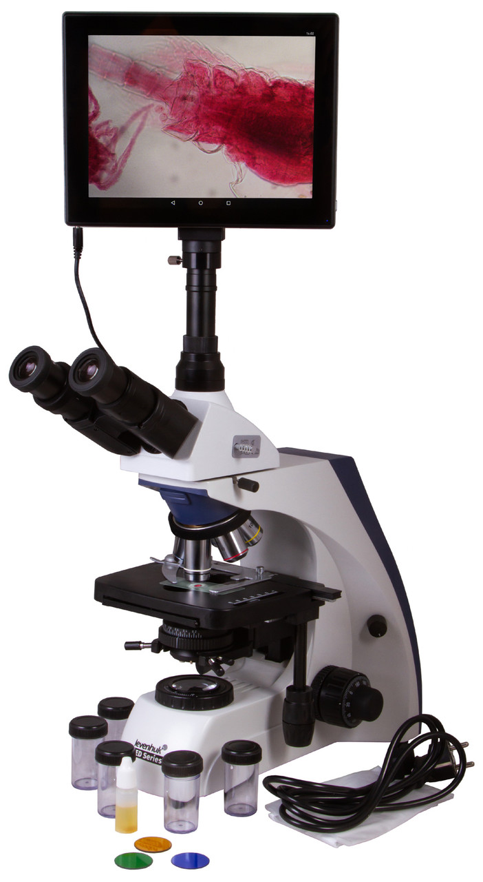 Микроскоп цифровой Levenhuk MED D35T LCD, тринокулярный - фото 2 - id-p106004503