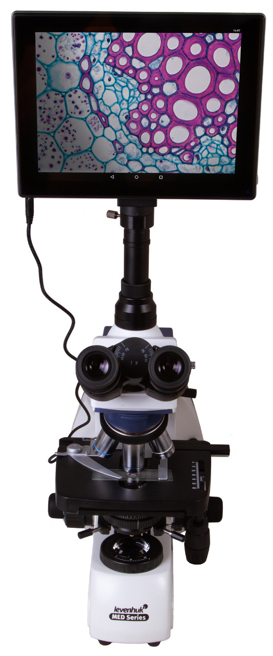 Микроскоп цифровой Levenhuk MED D35T LCD, тринокулярный - фото 4 - id-p106004503