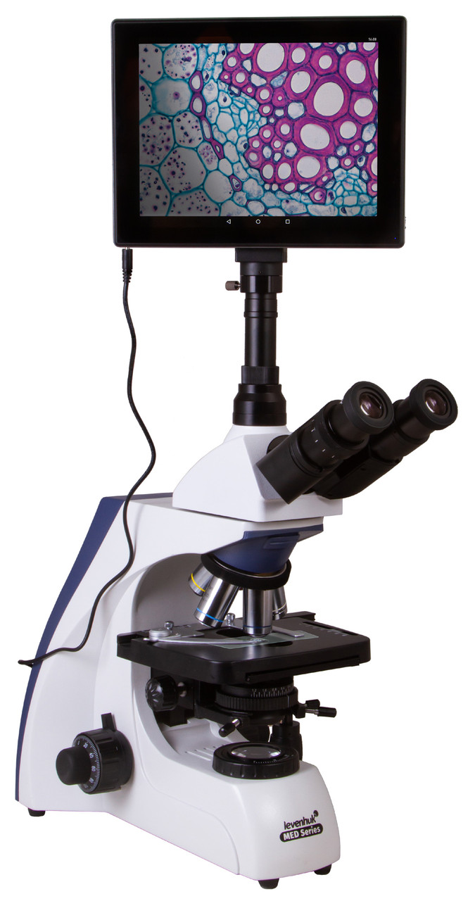 Микроскоп цифровой Levenhuk MED D35T LCD, тринокулярный - фото 5 - id-p106004503