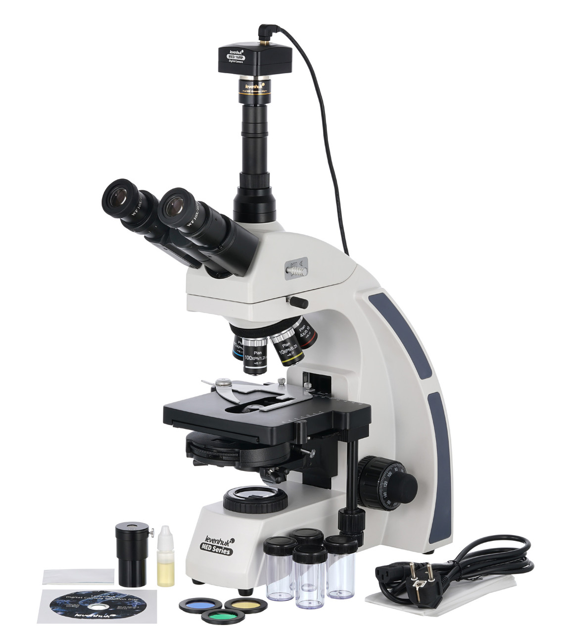 Микроскоп цифровой Levenhuk MED D45T, тринокулярный - фото 2 - id-p106004510