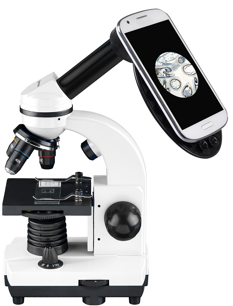 Микроскоп Bresser Junior Biolux SEL 40 1600x, белый, в кейсе - фото 9 - id-p111722217