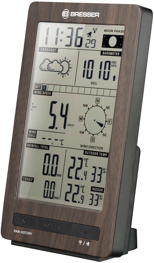 Метеостанция Bresser ClimaTemp FW в корпусе под дерево - фото 2 - id-p112451755