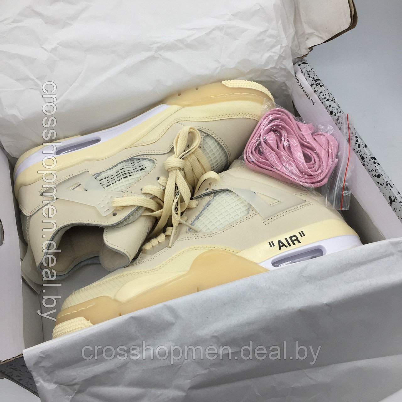 Кроссовки Nike X Off White Air Jordan 4 - фото 4 - id-p161547372