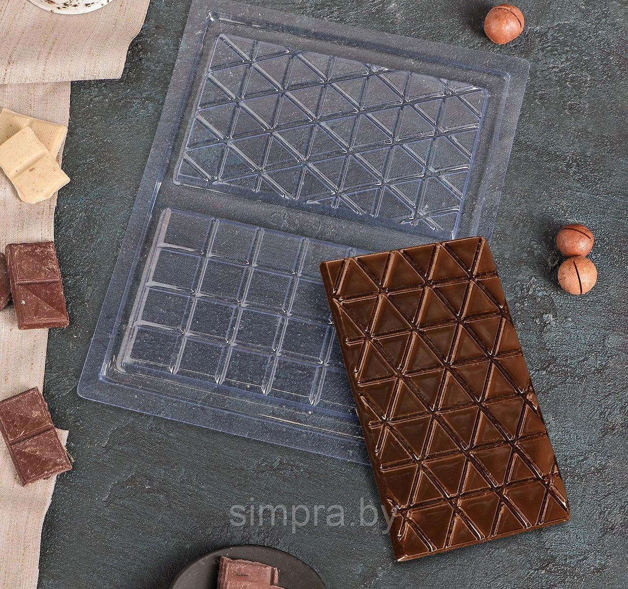 Форма для шоколада "Плитка шоколада" - фото 1 - id-p137167852