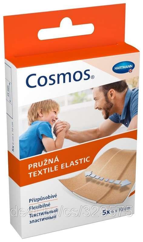 Пластырь Cosmos Hartmann текстильный эластичный 6х10 см №5