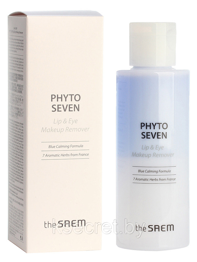 СМ PHYTO SEVEN Средство для снятия макияжа с глаз и губ PHYTO SEVEN Lip & Eye Makeup Remover 150мл - фото 2 - id-p161641736