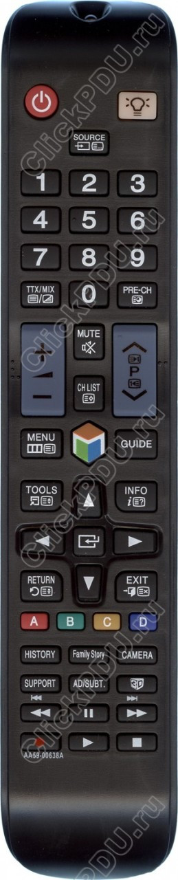 ПДУ для Samsung AA59-00638A ic LCD SMART TV 3 D (серия HSM389)