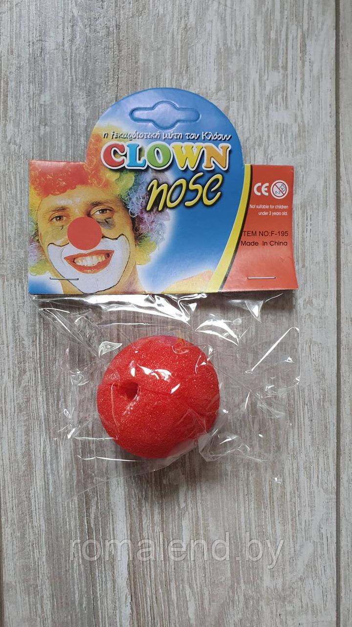 Нос клоуна красный на резинке - фото 4 - id-p161644133
